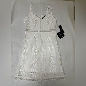 Lulu's White Lace Mini Dress